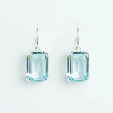 HANGENDE OORBELLEN MET AQUAMARIJN